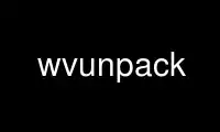 Run wvunpack in OnWorks free hosting provider over Ubuntu Online, Fedora Online, Windows online emulator or MAC OS online emulator