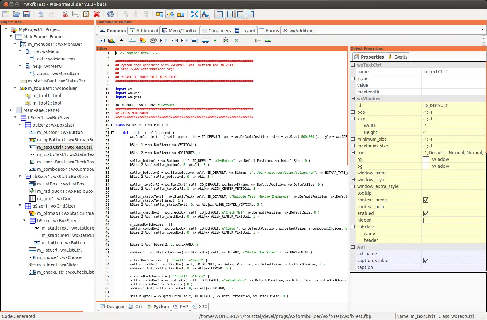 Descargue la herramienta web o la aplicación web wxFormBuilder