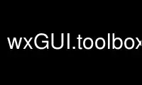 Run wxGUI.toolboxesgrass in OnWorks free hosting provider over Ubuntu Online, Fedora Online, Windows online emulator or MAC OS online emulator