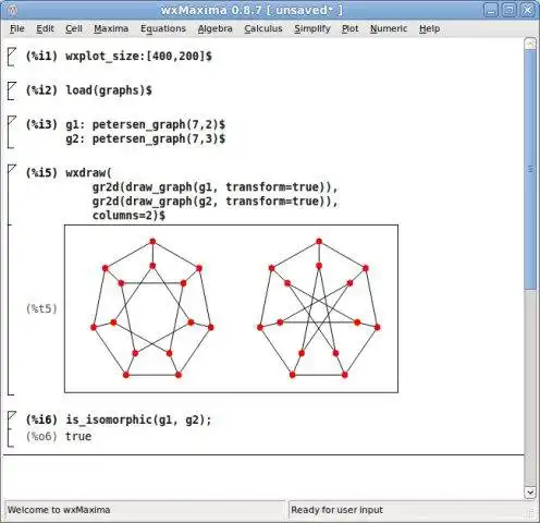 Download web tool or web app wxMaxima to run in Linux online