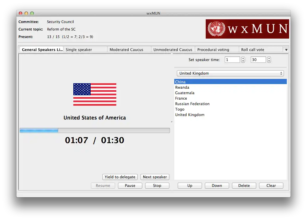 Download web tool or web app wxMUN