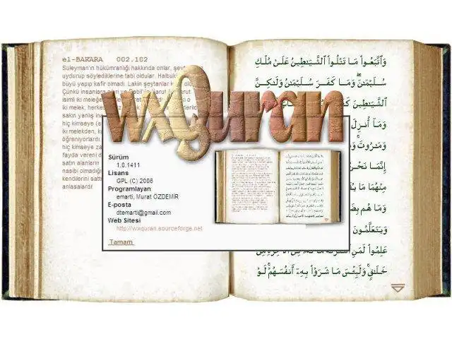 Download web tool or web app wxQuran