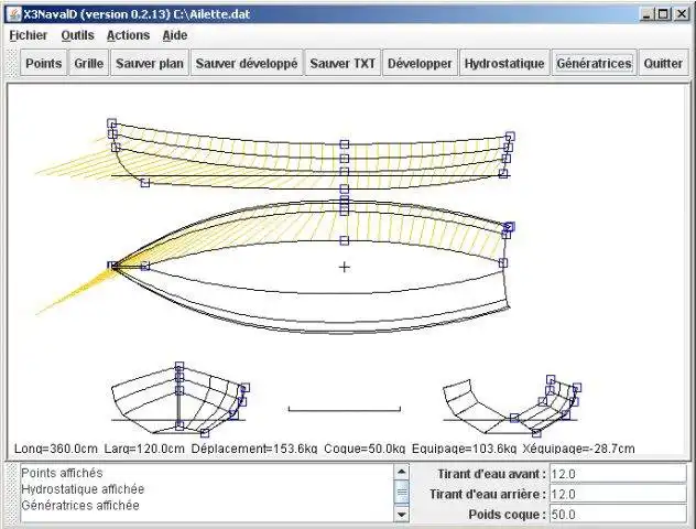 Download web tool or web app X3NavalD, boat design software to run in Linux online