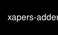 Run xapers-adder in OnWorks free hosting provider over Ubuntu Online, Fedora Online, Windows online emulator or MAC OS online emulator