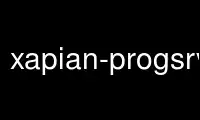 Run xapian-progsrv-1.3 in OnWorks free hosting provider over Ubuntu Online, Fedora Online, Windows online emulator or MAC OS online emulator