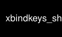 Run xbindkeys_show in OnWorks free hosting provider over Ubuntu Online, Fedora Online, Windows online emulator or MAC OS online emulator