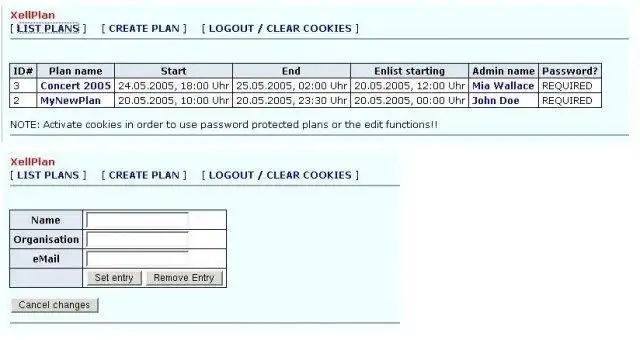 Download web tool or web app XellPlan