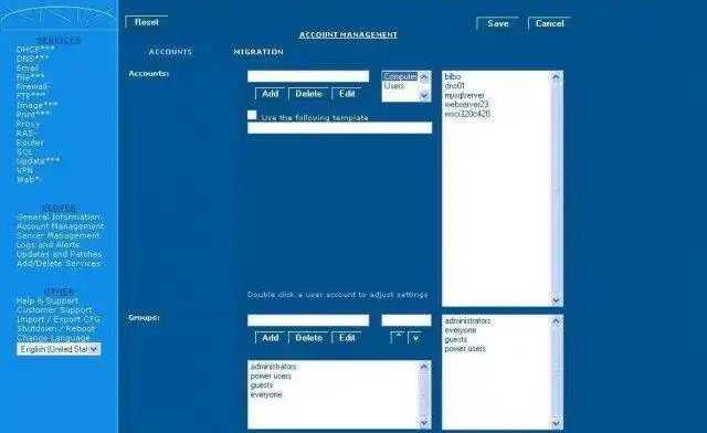 Download web tool or web app XiniX Server Manager