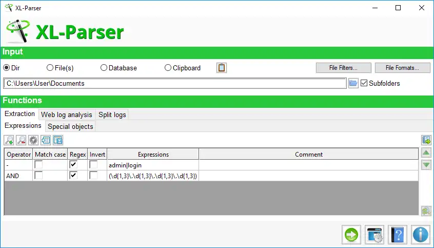 Download web tool or web app XL-Parser