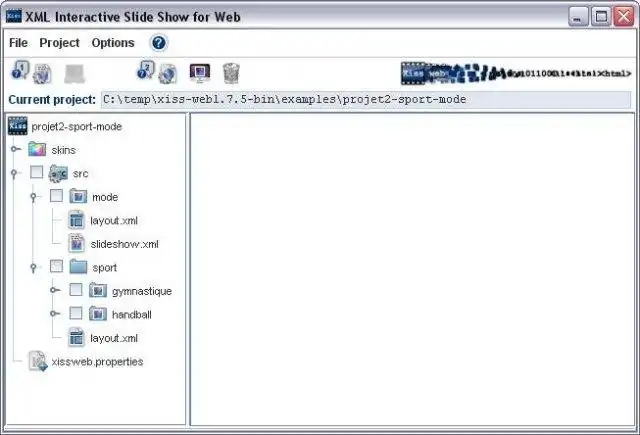 Download web tool or web app XML Interactive SlideShow