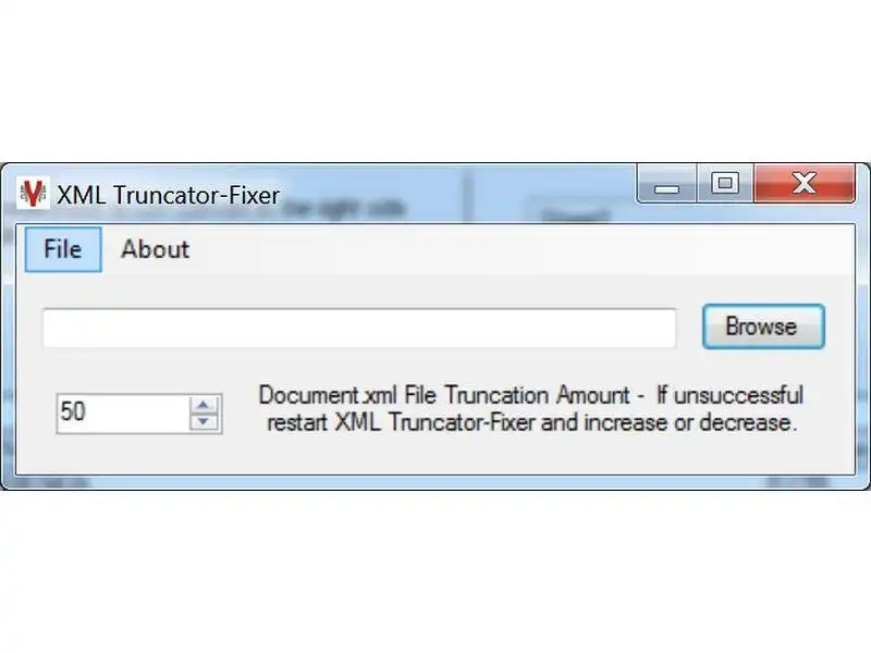 Download web tool or web app XML Truncator-Fixer