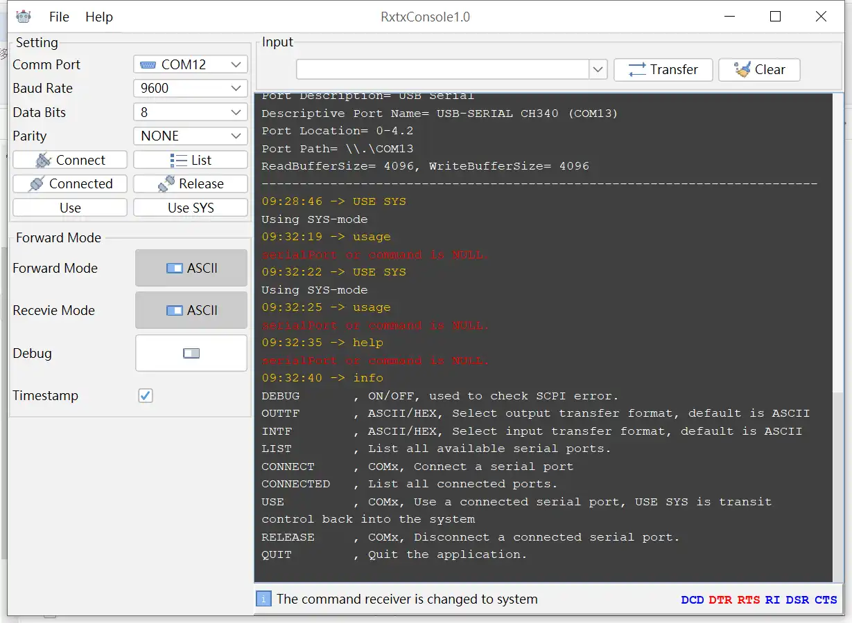 Download web tool or web app xRxTx - Uart/Com