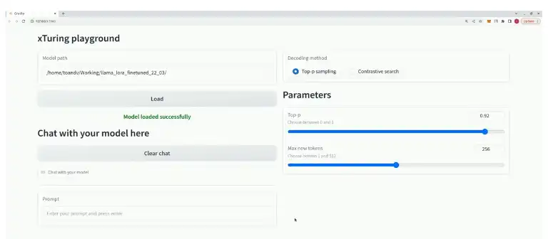 Download web tool or web app xTuring