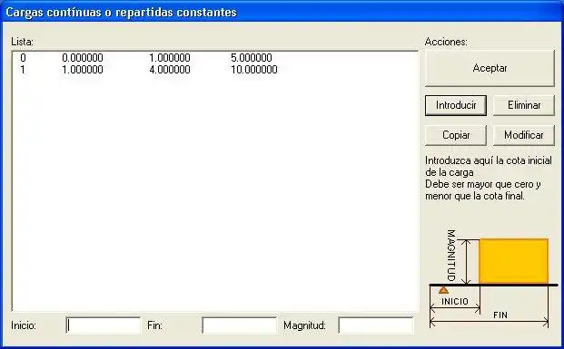 Download web tool or web app XVIGAS análisis de vigas to run in Windows online over Linux online