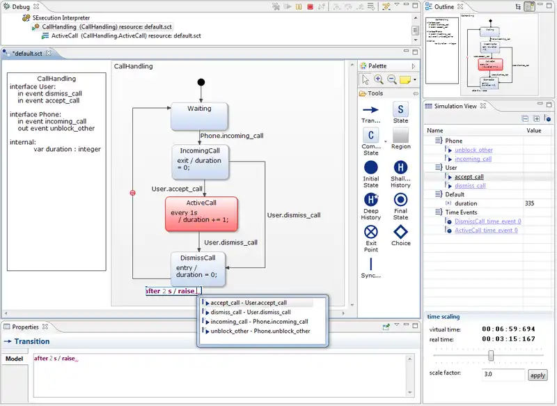 Download web tool or web app YAKINDU Statechart Tools / itemis CREATE