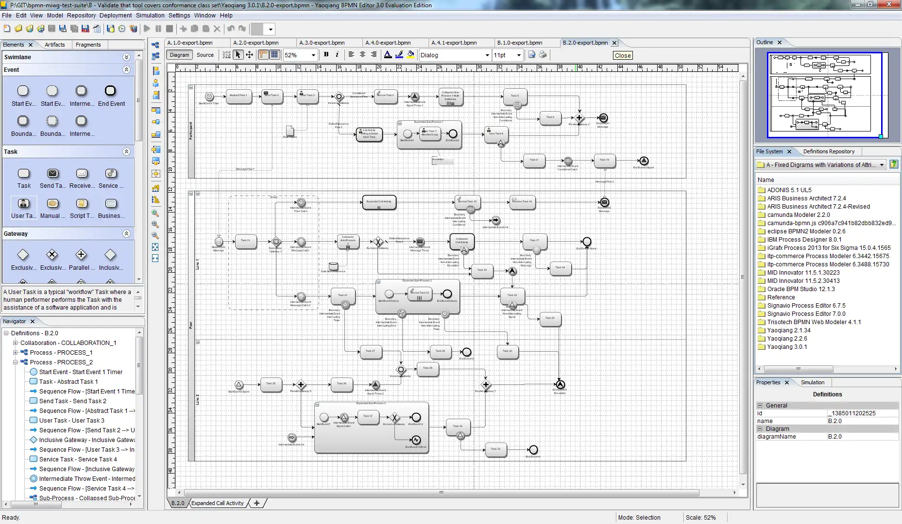 Download web tool or web app Yaoqiang BPMN Editor