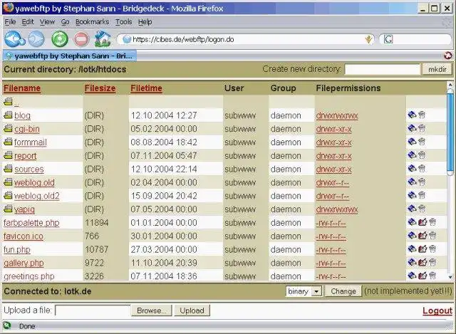 Download web tool or web app yawebftp - yet another webftp