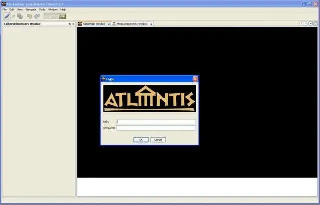 Download web tool or web app Yet Another Java Atlantis Client