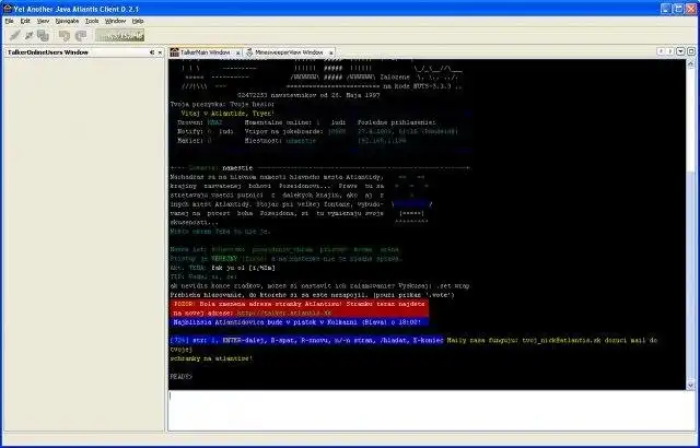 Download web tool or web app Yet Another Java Atlantis Client
