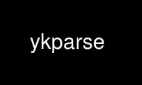 Run ykparse in OnWorks free hosting provider over Ubuntu Online, Fedora Online, Windows online emulator or MAC OS online emulator