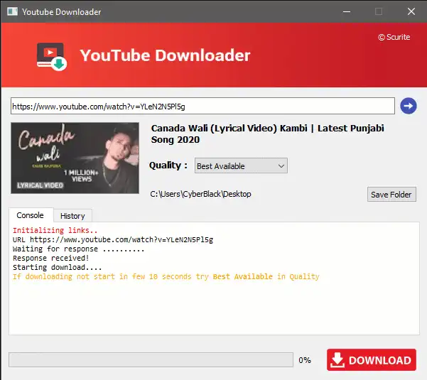 دانلود ابزار وب یا برنامه وب Youtube Video Downloader