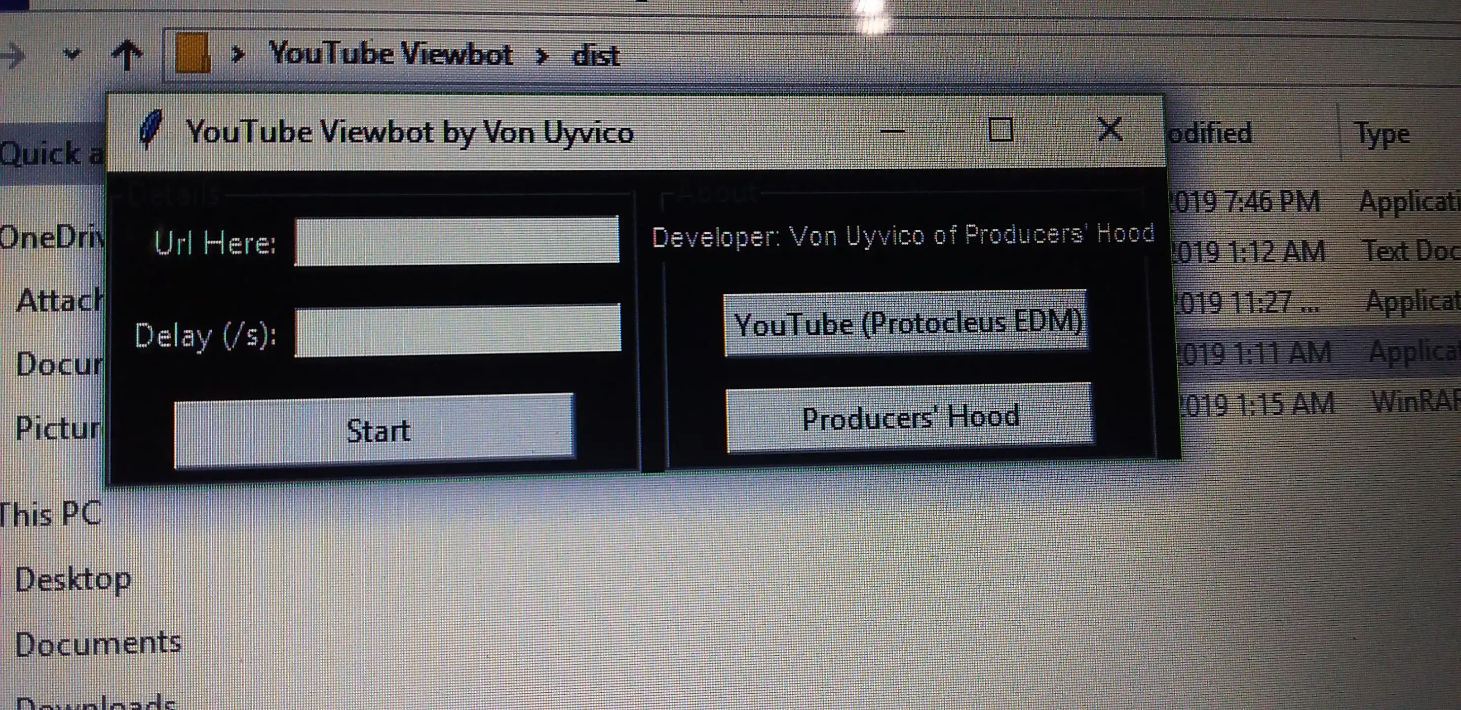 Download web tool or web app YouTube Viewbot