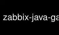 เรียกใช้ zabbix-java-gateway.jar ในผู้ให้บริการโฮสต์ฟรีของ OnWorks ผ่าน Ubuntu Online, Fedora Online, โปรแกรมจำลองออนไลน์ของ Windows หรือโปรแกรมจำลองออนไลน์ของ MAC OS