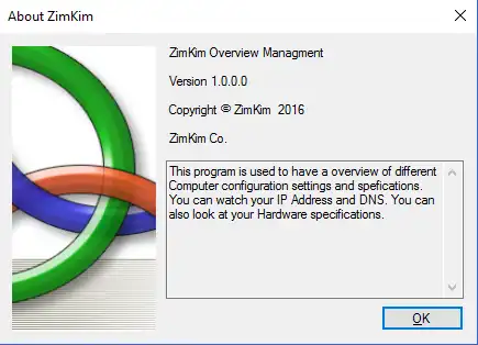 Download web tool or web app ZimKim Overview Management