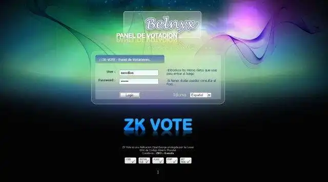 Download web tool or web app zk-vote